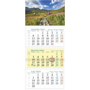 2024 Kalendarz Trójdzielny Lucrum Tatry